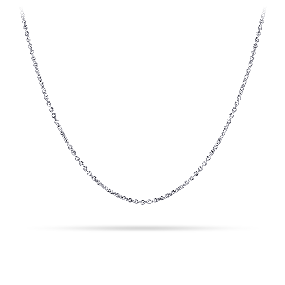 Zilveren collier 42 cm lang met 5 cm verlenging