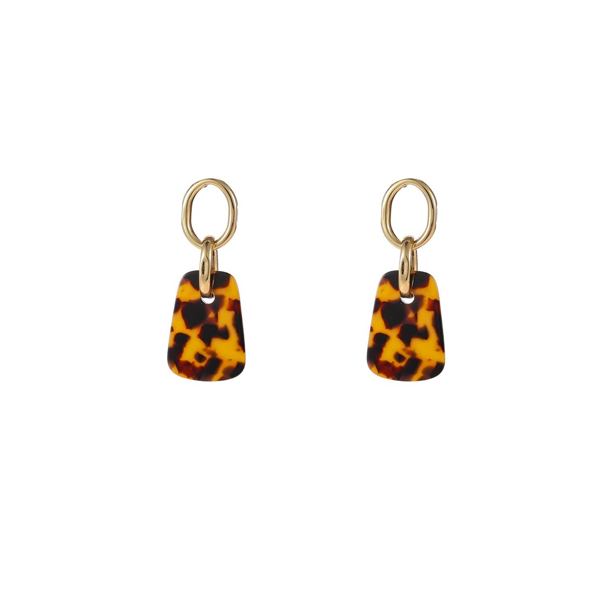 De Day & Eve oorstekers Square Dangle - Leopard E55020-2 zijn stijlvolle stud oorbellen met een uniek luipaardpatroon. Ze voegen een vleugje elegantie en speelsheid toe aan elke outfit. Draag deze oorbellen met casual en chique outfits voor een moderne look. Ideaal voor elke gelegenheid, van een dagje uit tot een avondje uit.