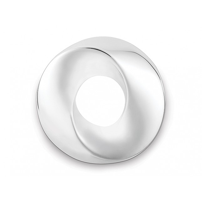 Een 925/1000 zilveren hanger ronde vorm 26*26mm