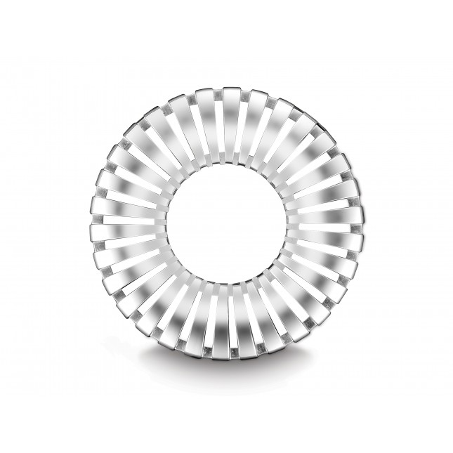 een 925/1000 zilveren hanger rond 48*48*5 mm