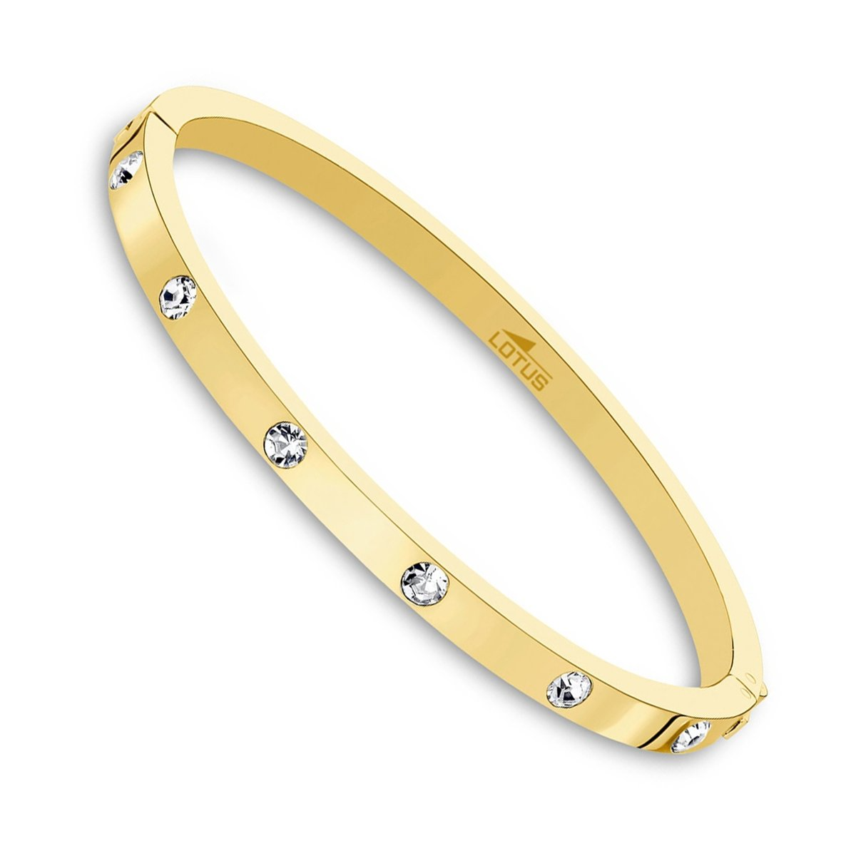 Een goudkleurige armband voor vrouwen.