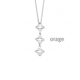 Ketting met hangertje in zilver van het merk Orage 