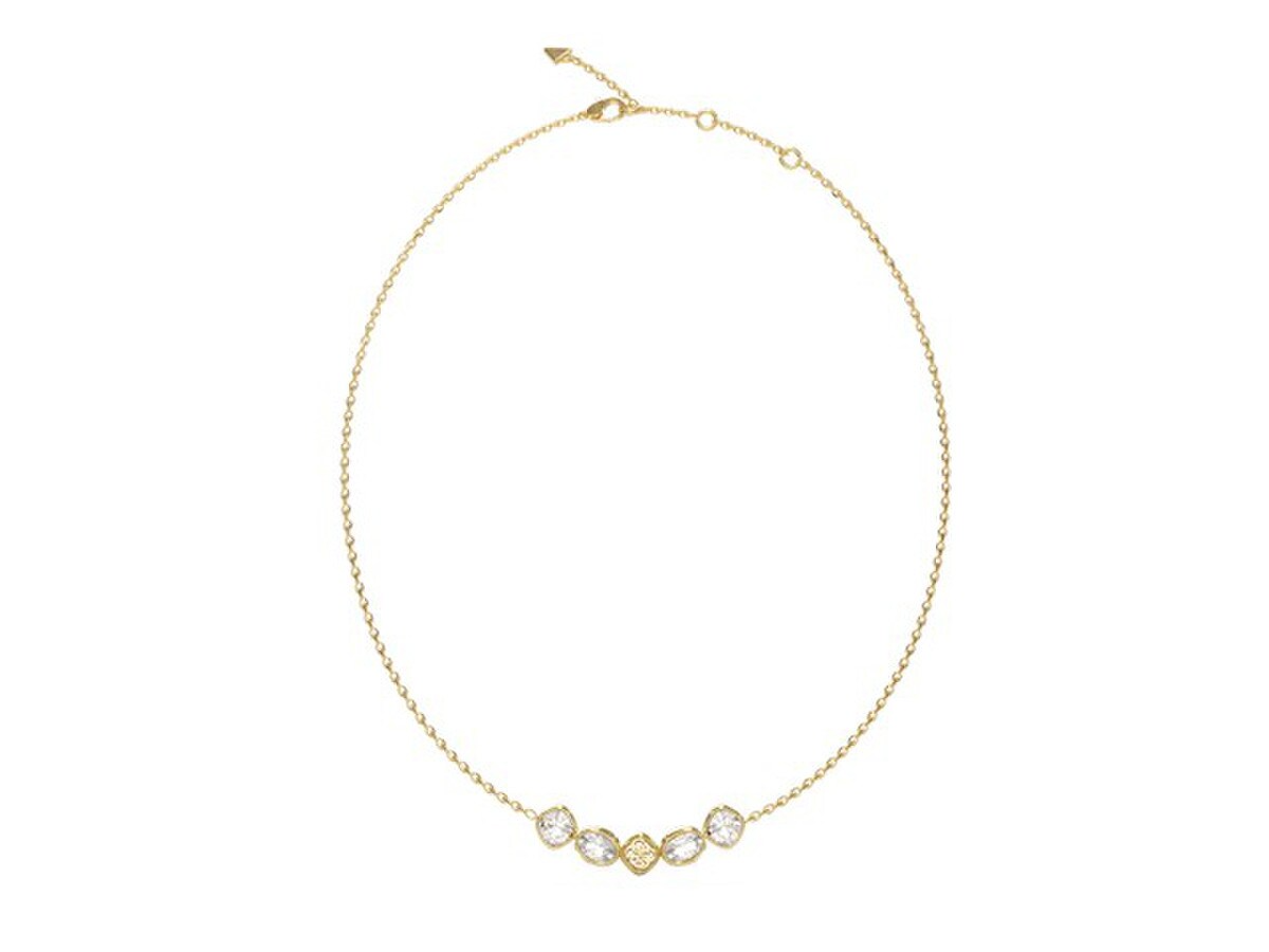 De Guess Jewellery collier met modelnummer JUBN05569JWYGT-U is een stijlvolle ketting die behoort tot de categorie sieraden. Deze ketting is perfect te dragen op zowel casual als formele gelegenheden. Combineer het met een elegante jurk of een modieuze top voor een chique en trendy uitstraling. Een veelzijdig accessoire dat je outfit compleet maakt.