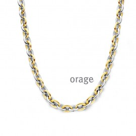 Ketting in staal bi-colr van het merk Orage 