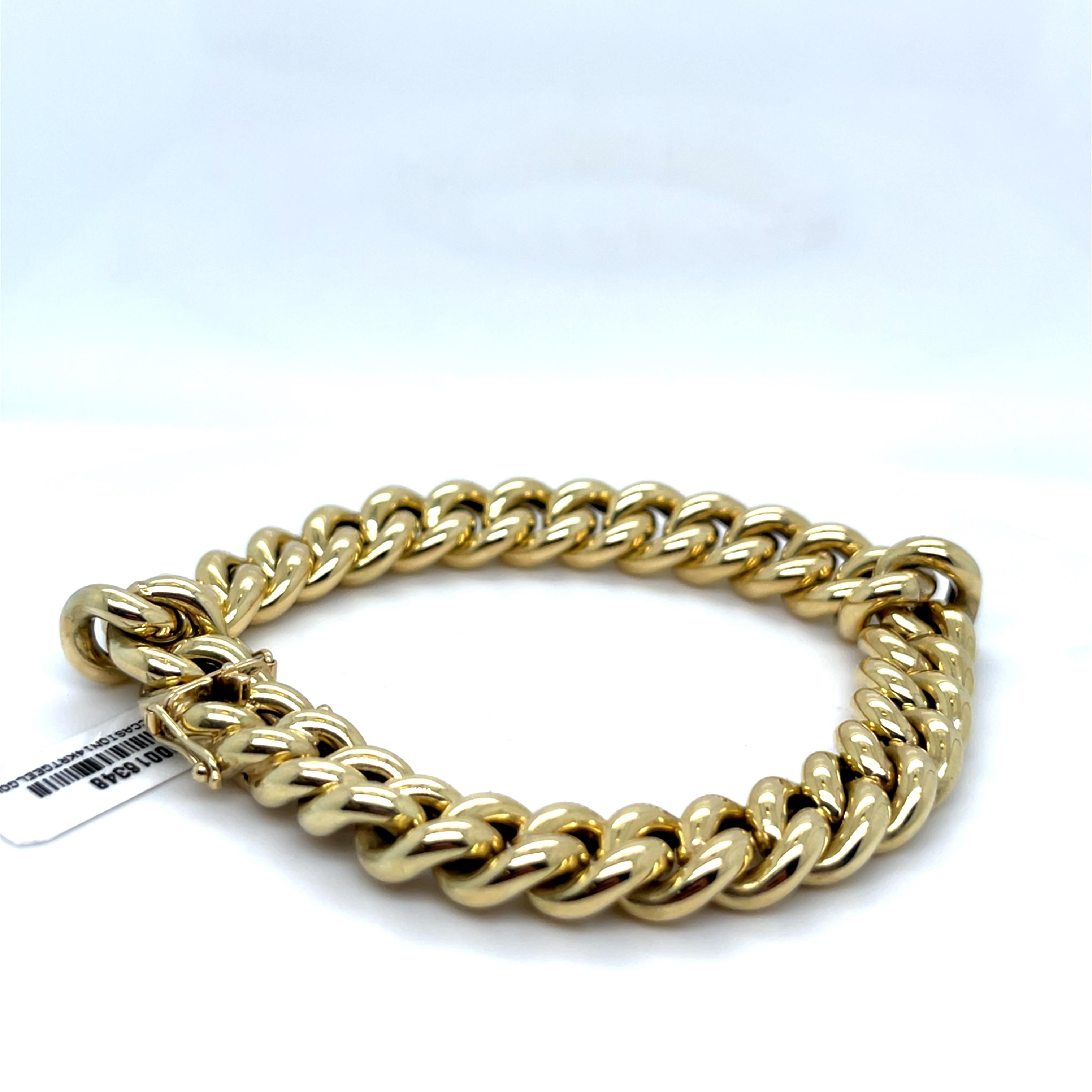 OCCASION14KRTGEELGOUDENGOURMETARMBAND