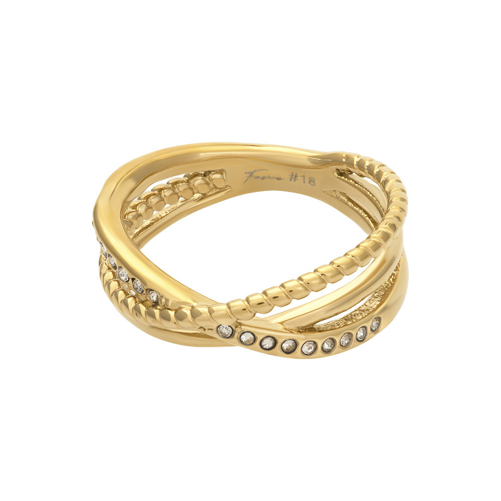 De iXXXi Fame ring Mela is een brede single ring gemaakt van stainless steel. De ring bestaan uit 3 vaste ringen waarvan er een bewerkt is met zirconia stenen.