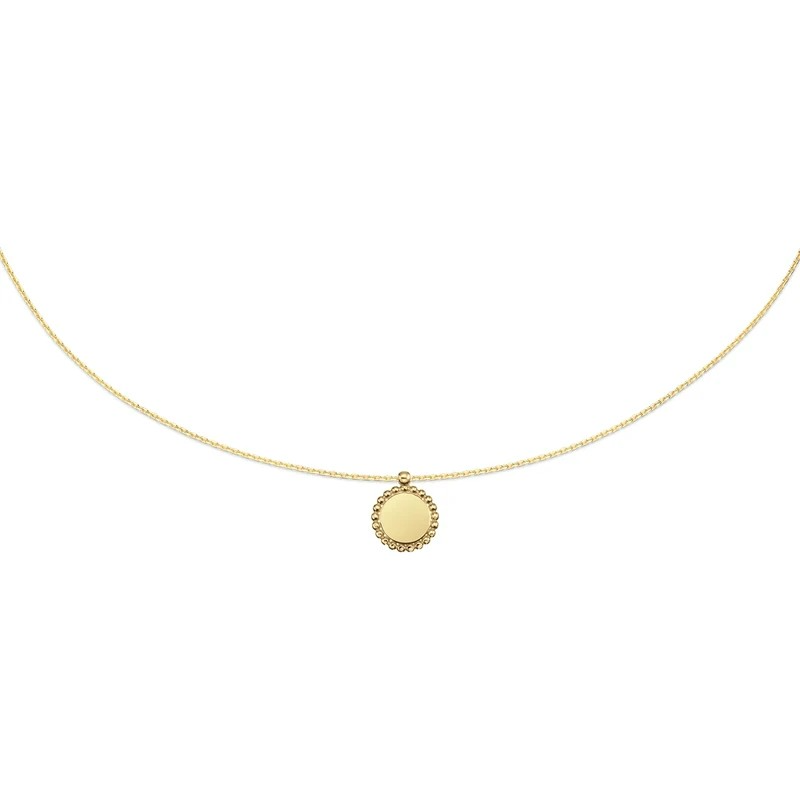 JACKIE GEELGOUDEN COLLIER SUNFLOWER ENGRAVING