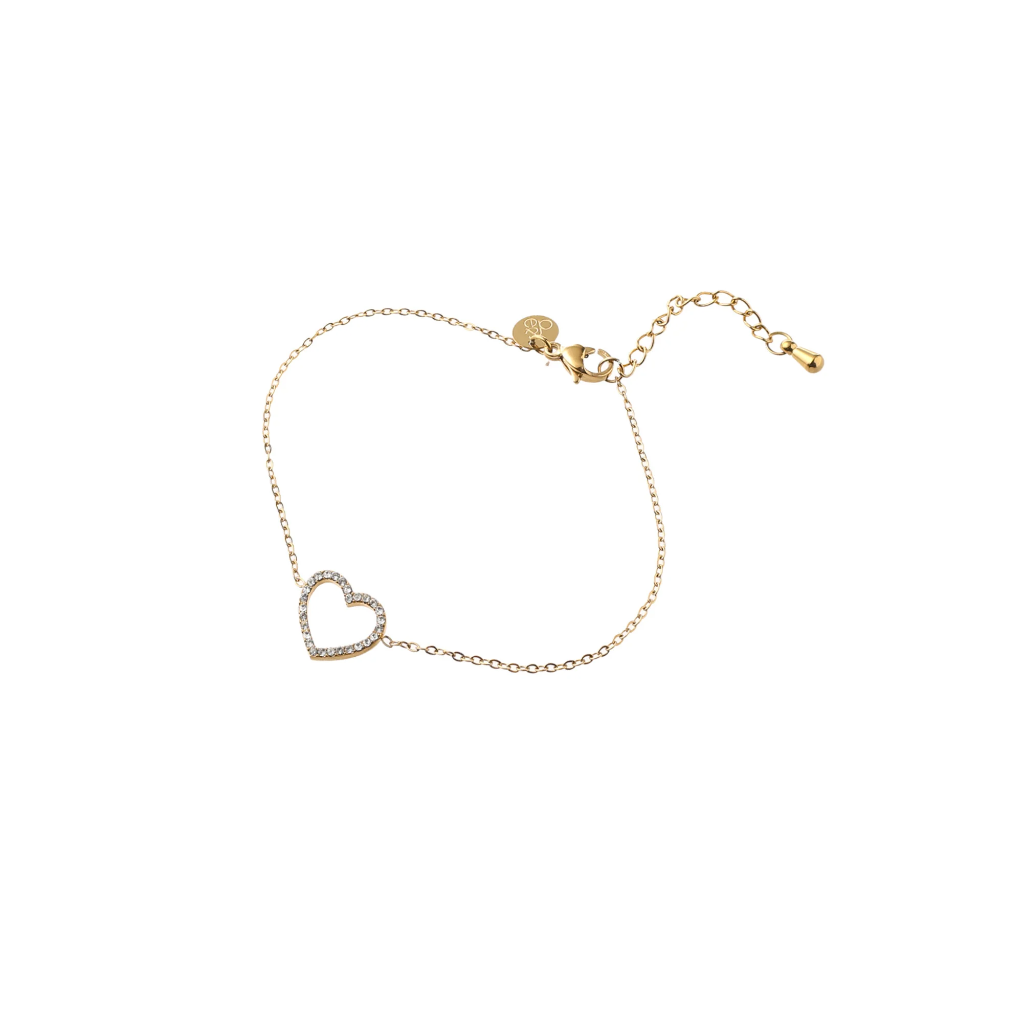 De Day & Eve armband Goudkleurig hartje, modelnummer B56395-2, is een schitterend sieraad dat elegantie aan elke outfit toevoegt. Draag hem solo voor een subtiele look of combineer met andere armbanden voor een trendy gelaagde stijl. Perfect voor elke gelegenheid!