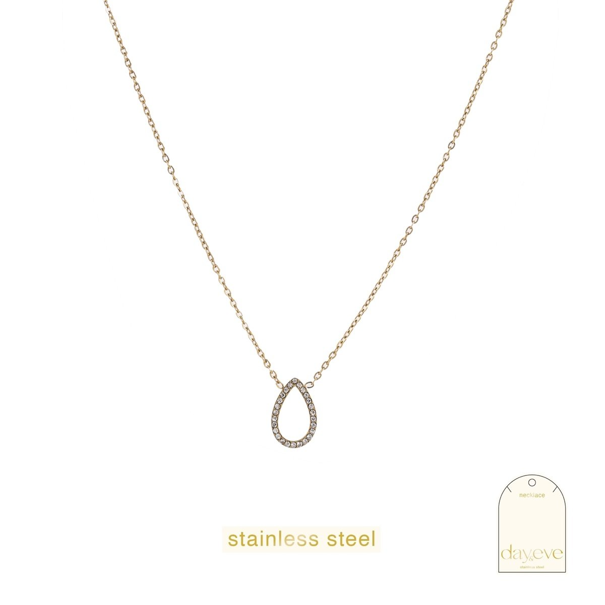 De Day & Eve collier Sparkly Drop model N56394-2 is een sprankelende aanvulling op je sieradencollectie. Combineer het met een eenvoudige top of jurk voor een verfijnde uitstraling. Perfect voor zowel dagelijks gebruik als speciale gelegenheden.