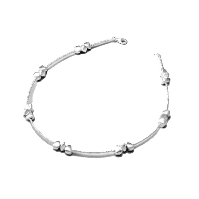 Zilveren collier mat (43cm)