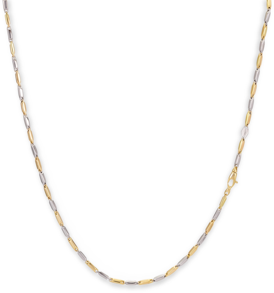Dit Monzario bicolor collier lang 45cm, modelnummer 865-C, is een elegant sieraad, ideaal voor elke gelegenheid. Dit bicolor collier combineert stijlvol met verschillende outfits door de mix van twee kleuren. Draag het op een eenvoudige jurk of boven een blouse voor een verfijnde look. Perfect voor zowel dagelijkse als speciale gelegenheden. Een must-have in uw sieradencollectie! Dit collier is verkrijgbaar in een set.