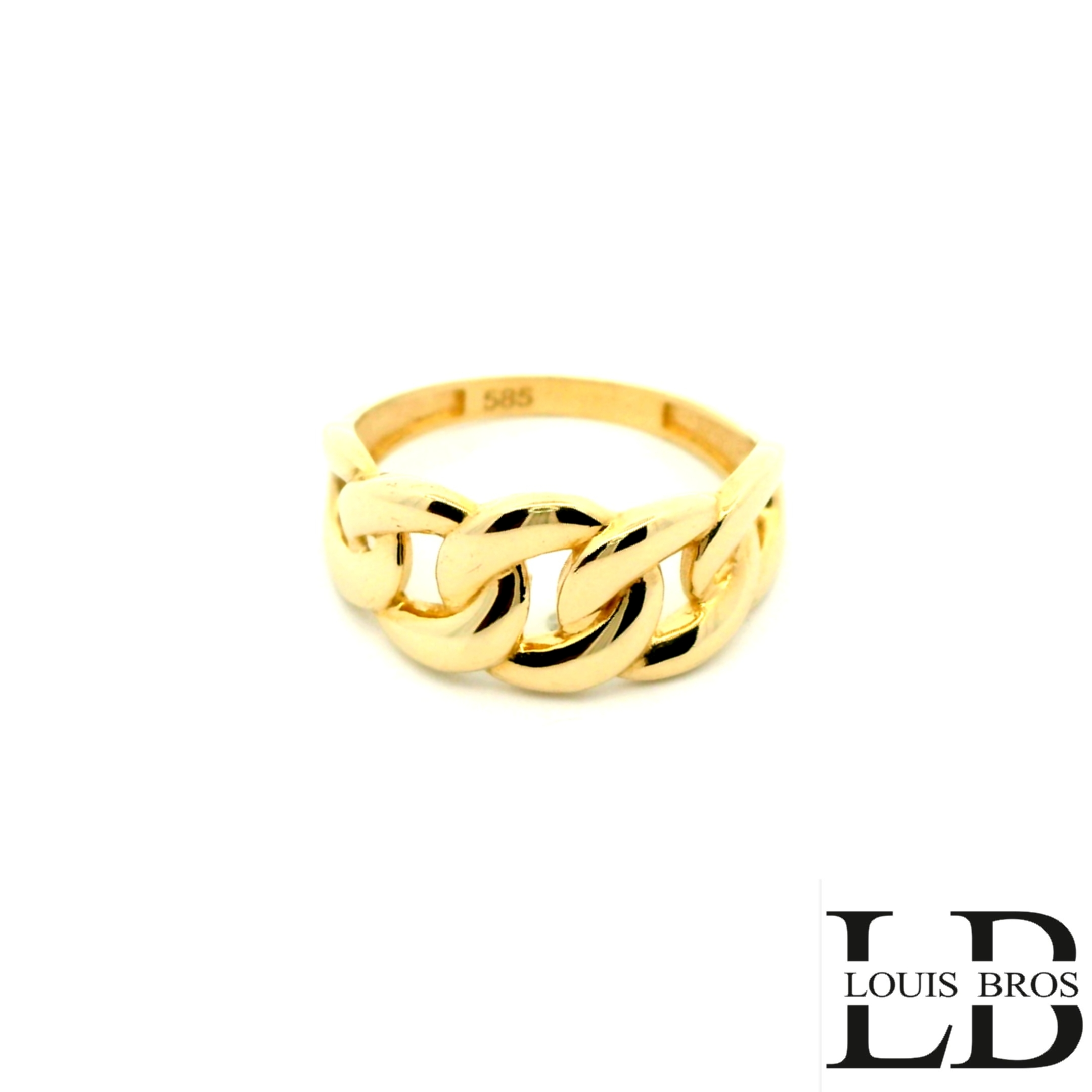 Deze elegante damesring is vervaardigd uit 14 karaat geelgoud (2.35 gr) en straalt pure eenvoud en verfijning uit. Het subtiele design maakt de ring perfect voor dagelijks gebruik, terwijl de tijdloze uitstraling ervoor zorgt dat ze nooit uit de mode raakt.

De warme glans van het geelgoud benadrukt het vrouwelijke karakter van de ring en laat zich moeiteloos combineren met andere sieraden. Of je nu kiest voor een klassieke of moderne stijl, deze ring voegt altijd een vleugje luxe en elegantie toe.

Specificaties:

Materiaal: 14 karaat geelgoud

Stijl: Subtiel, elegant & tijdloos

Doelgroep: Dames

Afwerking: Hoogglans gepolijst

Bijzonderheden: Perfect te combineren met andere ringen of als enkel statement

Bijzonderheden:
Een prachtige ring voor de vrouw die houdt van stijlvolle eenvoud en blijvende schoonheid – een sieraad dat je elke dag kunt dragen.
De ring is verkrijgbaar in meerdere afmetingen.