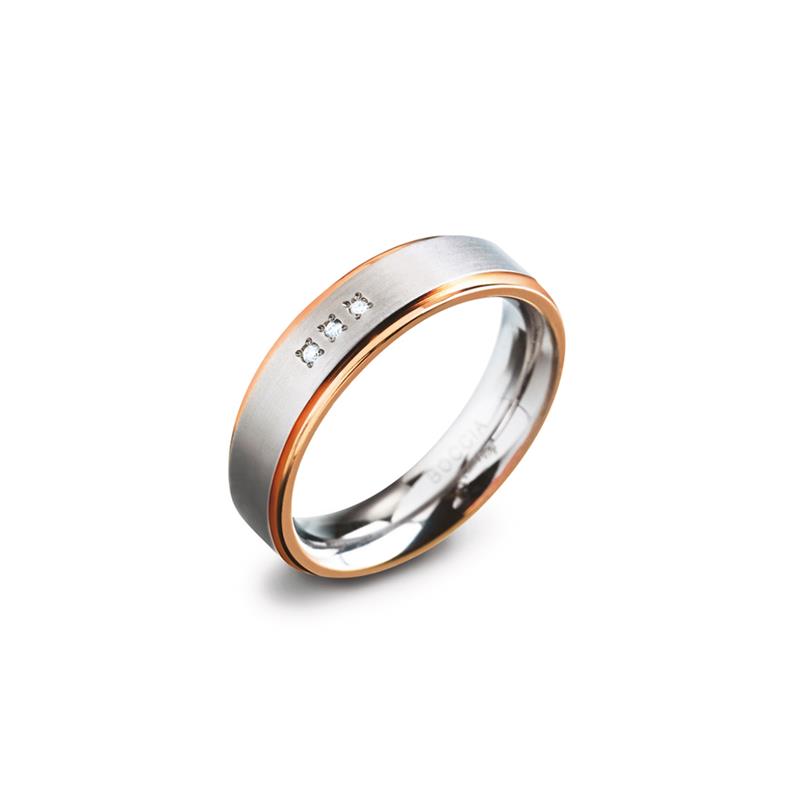 Dit is een ring van het merk Boccia Titanium