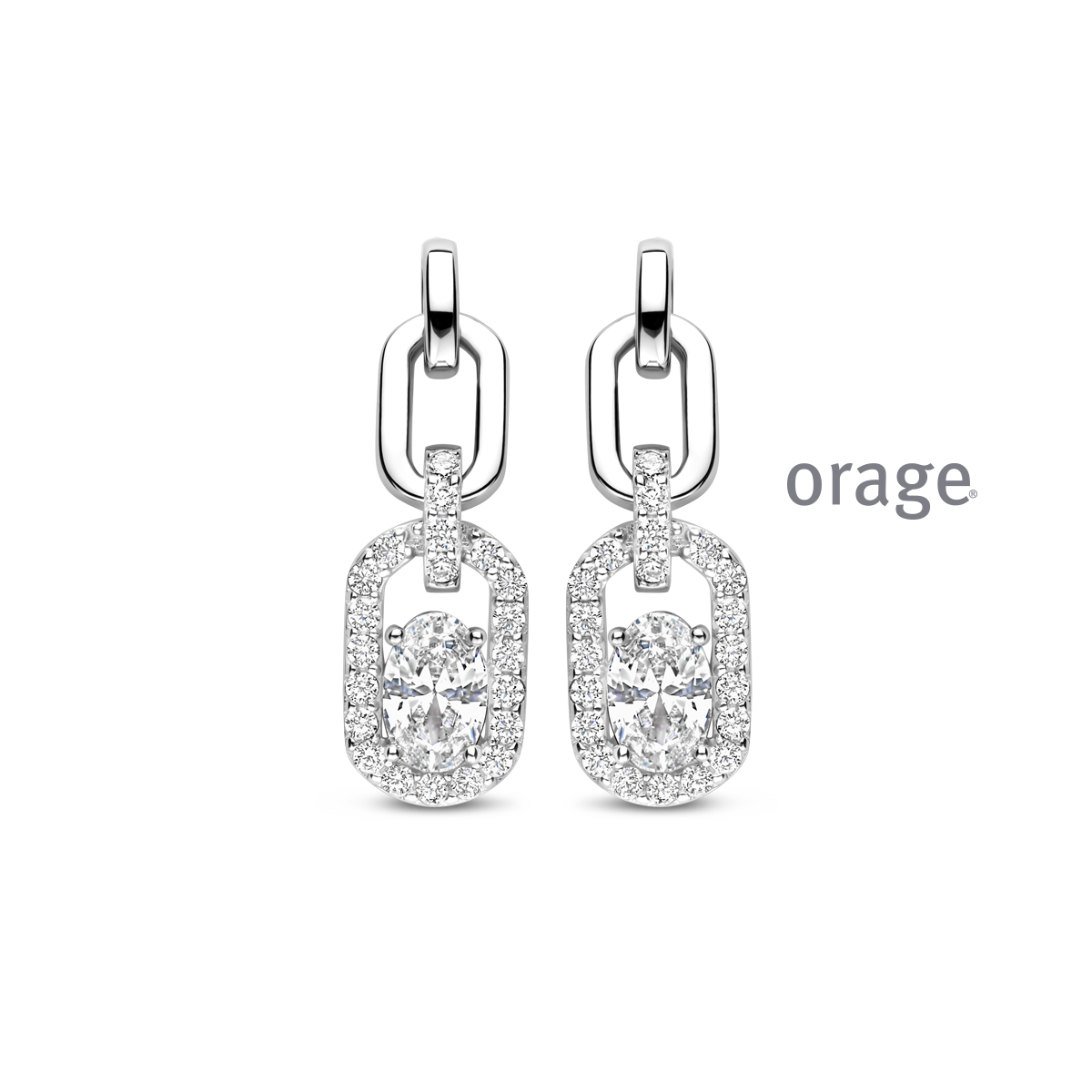 Oorslingers 925 rh CZ (V/14)