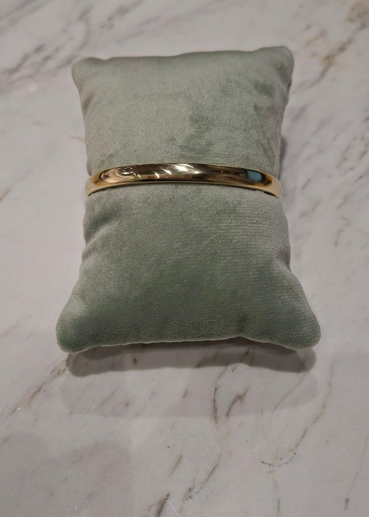 OCC-BANGLE6MM. Geelgouden bangle occasion 14 karaat. 6mm/60mm. 585/1000