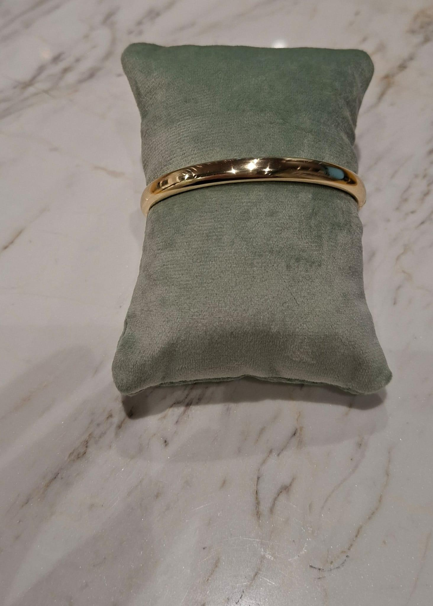 Geelgouden bangle occasion 14 karaat. 7mm/60mm. 585/1000