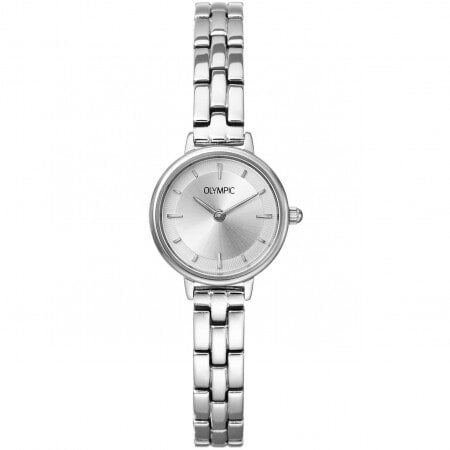 Olympic OL82DSS002 Anna Dames Horloge
- Behuizing gemaakt van staal, in de kleur zilver
- Horlogeband gemaakt van staal, in de kleur zilver, met druksluiting
- Quartz uurwerk, werkt op batterijen
- Voorzien van mineraalglas, krasbestendig
- 3 ATM waterdicht, bestand tegen spatwater zoals handen wassen.
- Breedte van de behuizing is 22 mm
- Dikte van de behuizing is 7 mm
Wordt geleverd in originele Olympic horlogedoos en 3 jaar offici&euml;le garantie.