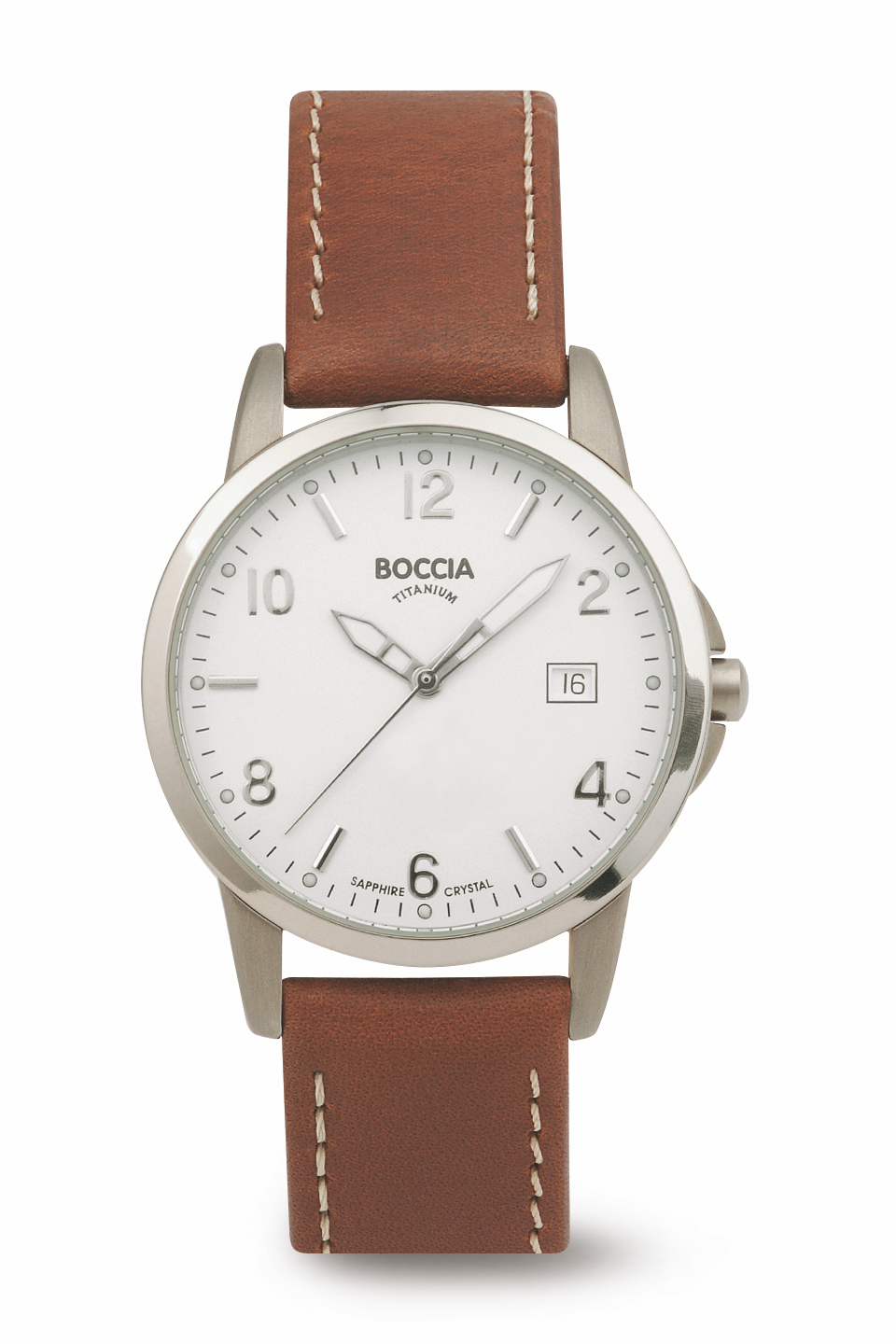 Diese Herrenuhr ist ein moderner Begleiter aus der Modell-Serie Titanium 36mm. Eine perfekte Wahl, wenn Sie einen Zeitmesser mit einem zeitgem&auml;&szlig;en Look suchen.

Die Armbanduhr verf&uuml;gt &uuml;ber ein silbernes Geh&auml;use, aus Titanium gefertigt, das durch die mattiert, polierte Oberfl&auml;che wie ein echter Eyecatcher wirkt.