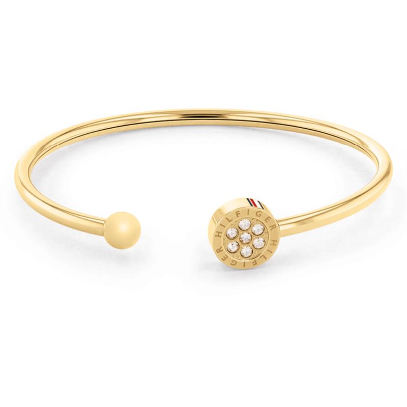 Tommy Hilfiger bangle edelst. goudkleurig zirkonia