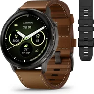 De Garmin 010-03014-03 Venu 4 smartwatch 45 mm (in de kleuren: Black with Slate met bruine band) is een stijlvolle smartwatch voor iedereen die bewuster wil omgaan met gezondheid, fitness en welzijn. Met een elegant roestvrijstalen design, een helder amoled-scherm, een handige ingebouwde zaklamp en een batterijduur tot wel 12 dagen biedt dit horloge een compleet overzicht van je gezondheid &eacute;n helpt het je jouw doelen te bereiken.