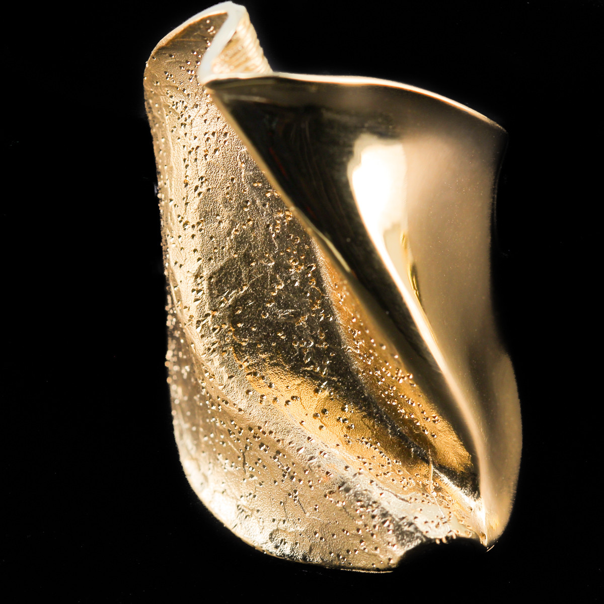 Sanjoya - Zilveren gediamanteerde ring, verguld - L1219002.60