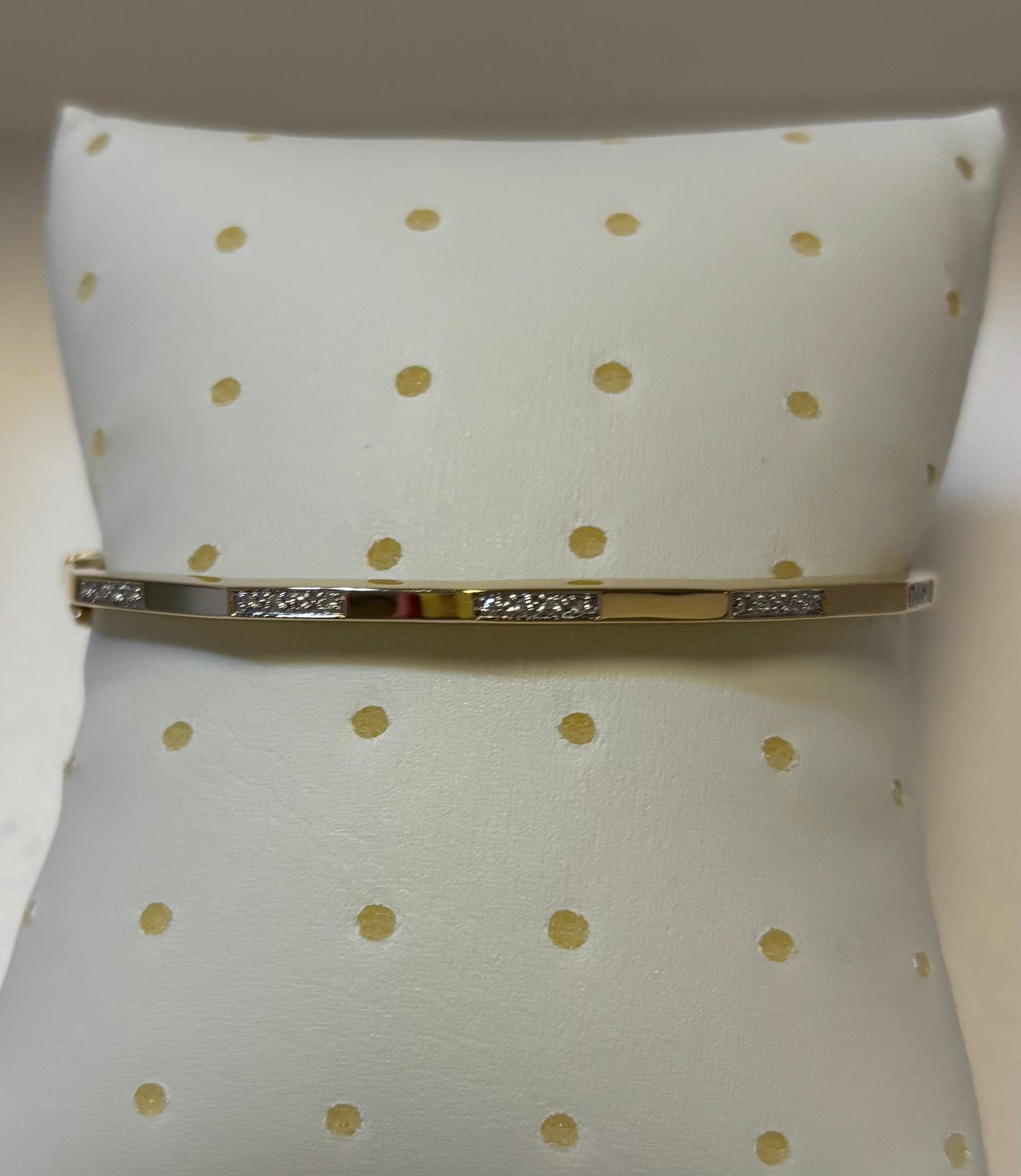 Bangle 9.1 gram Briljant geslepen diamant 20 x 