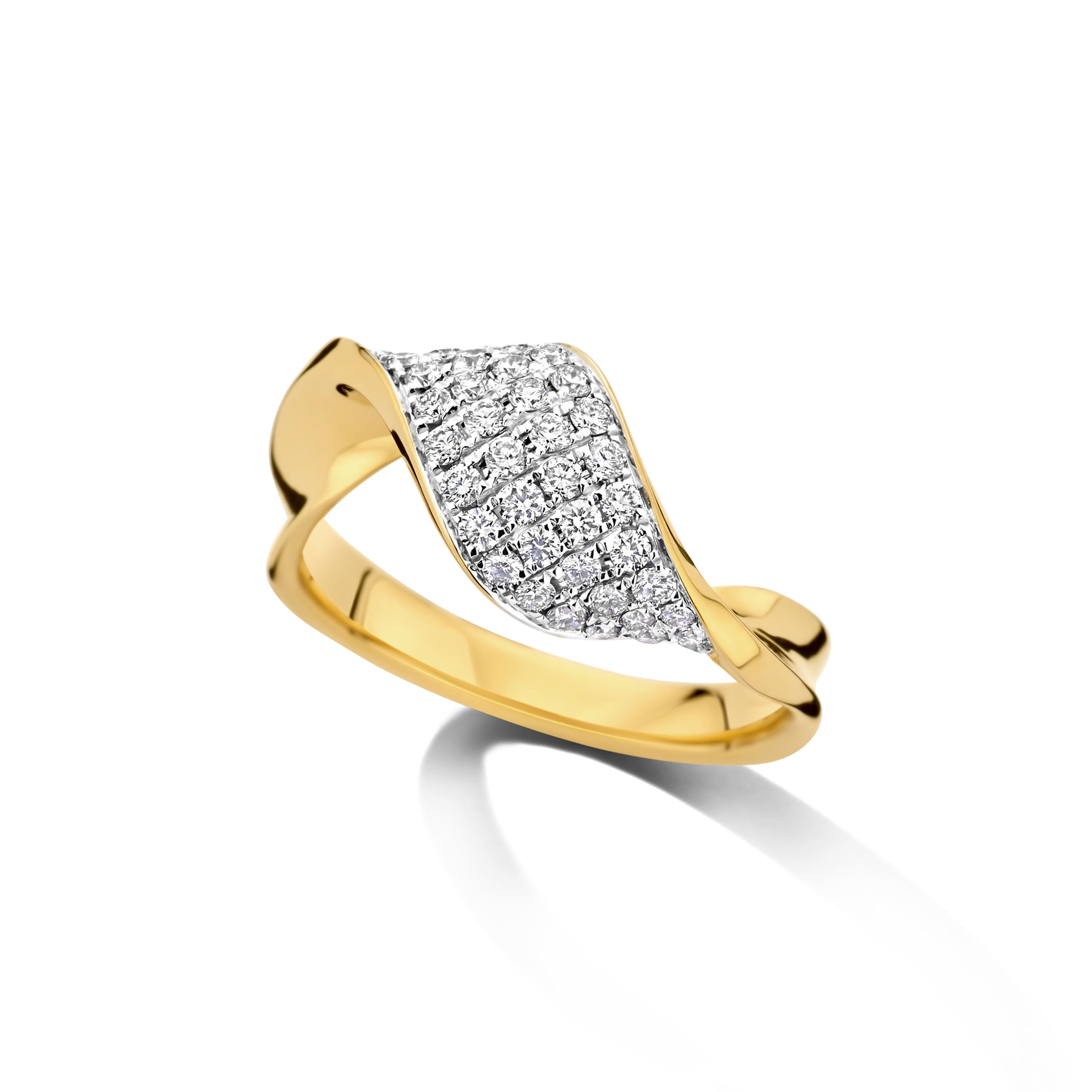 Ring 18 karaat bicolor met 0.52ct briljanten collectie dulci nea