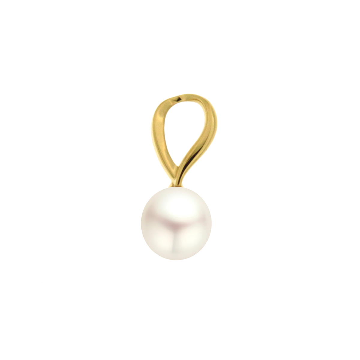 Deze prachtige 18kt geelgouden hanger met zoetwaterparel is een verfijnd sieraad. Ideaal om subtiel aan een ketting te dragen voor een elegante en tijdloze look. Perfect voor elke gelegenheid.