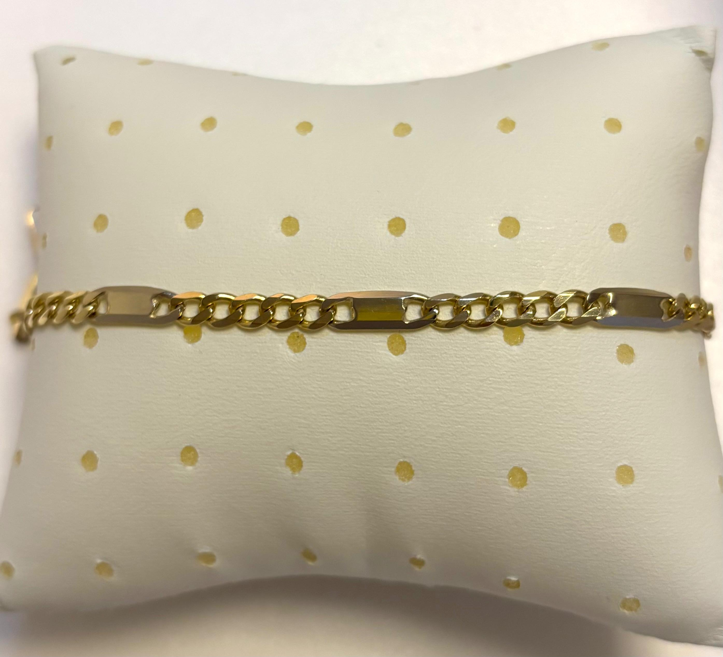Gouden bicolor armband 6.8gr