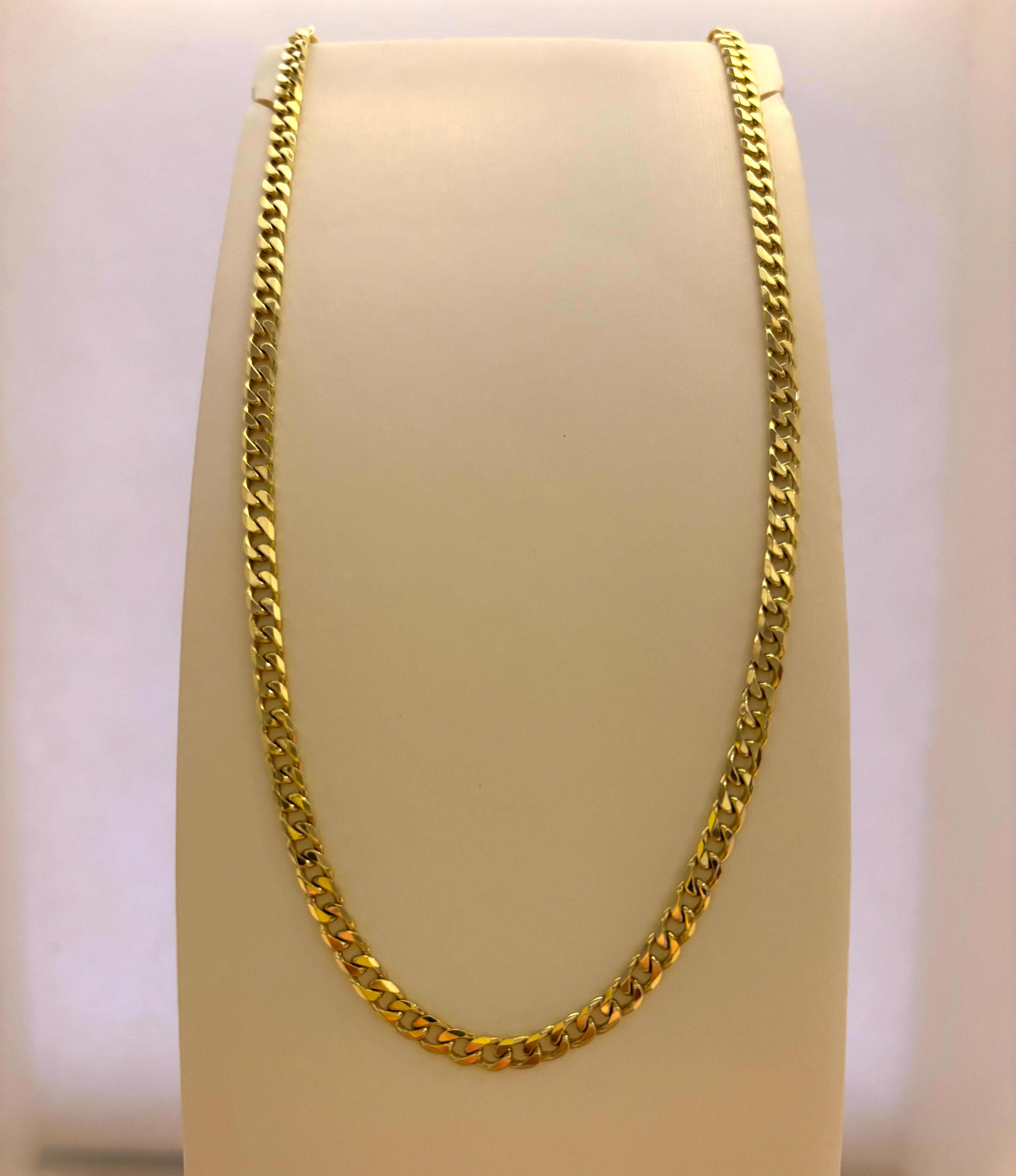 Gourmet collier 42 cm Massief 12.4 gram met karabijn sluiting 