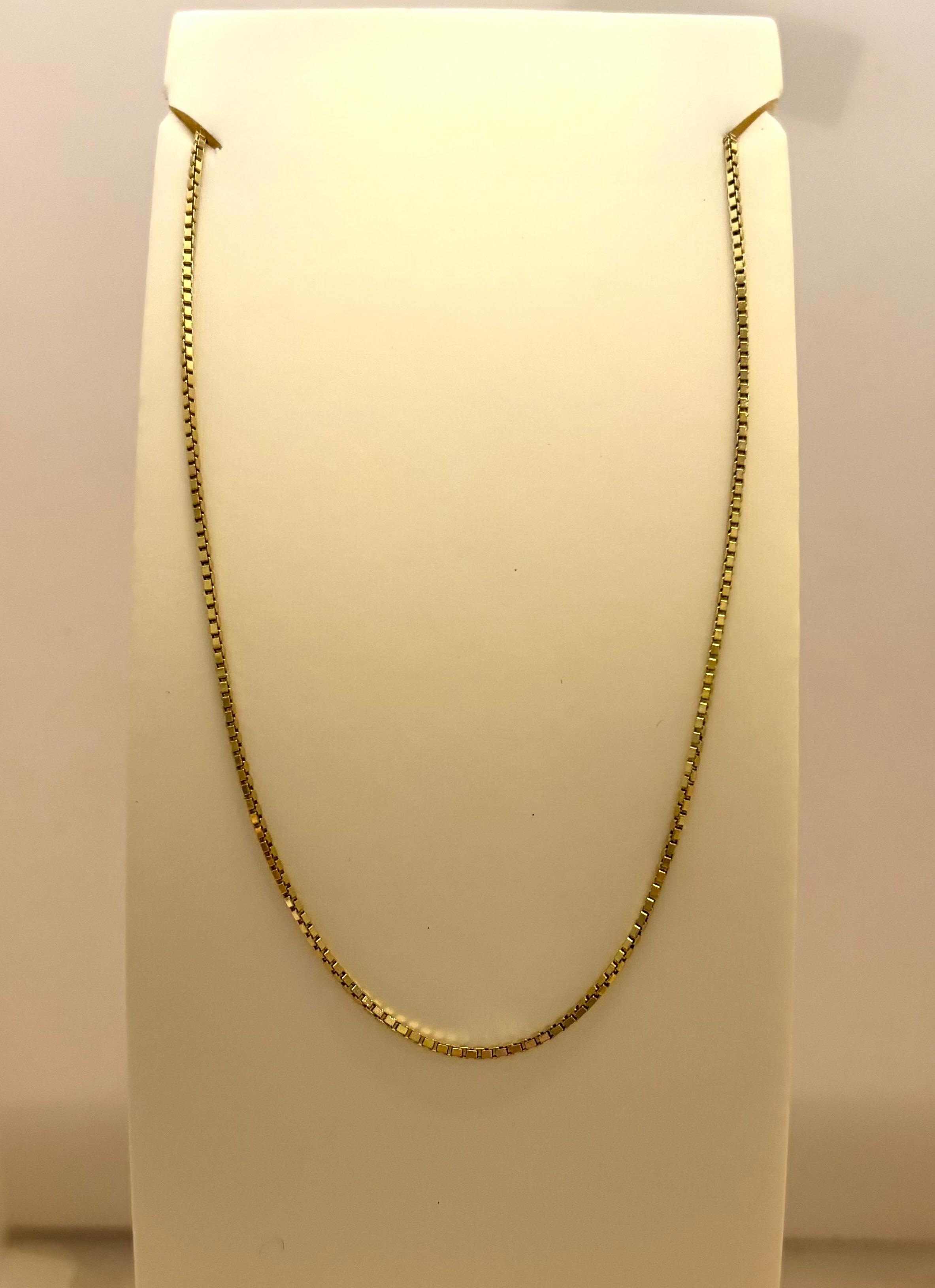 Gouden collier Venetiaans 38 cm 4gram