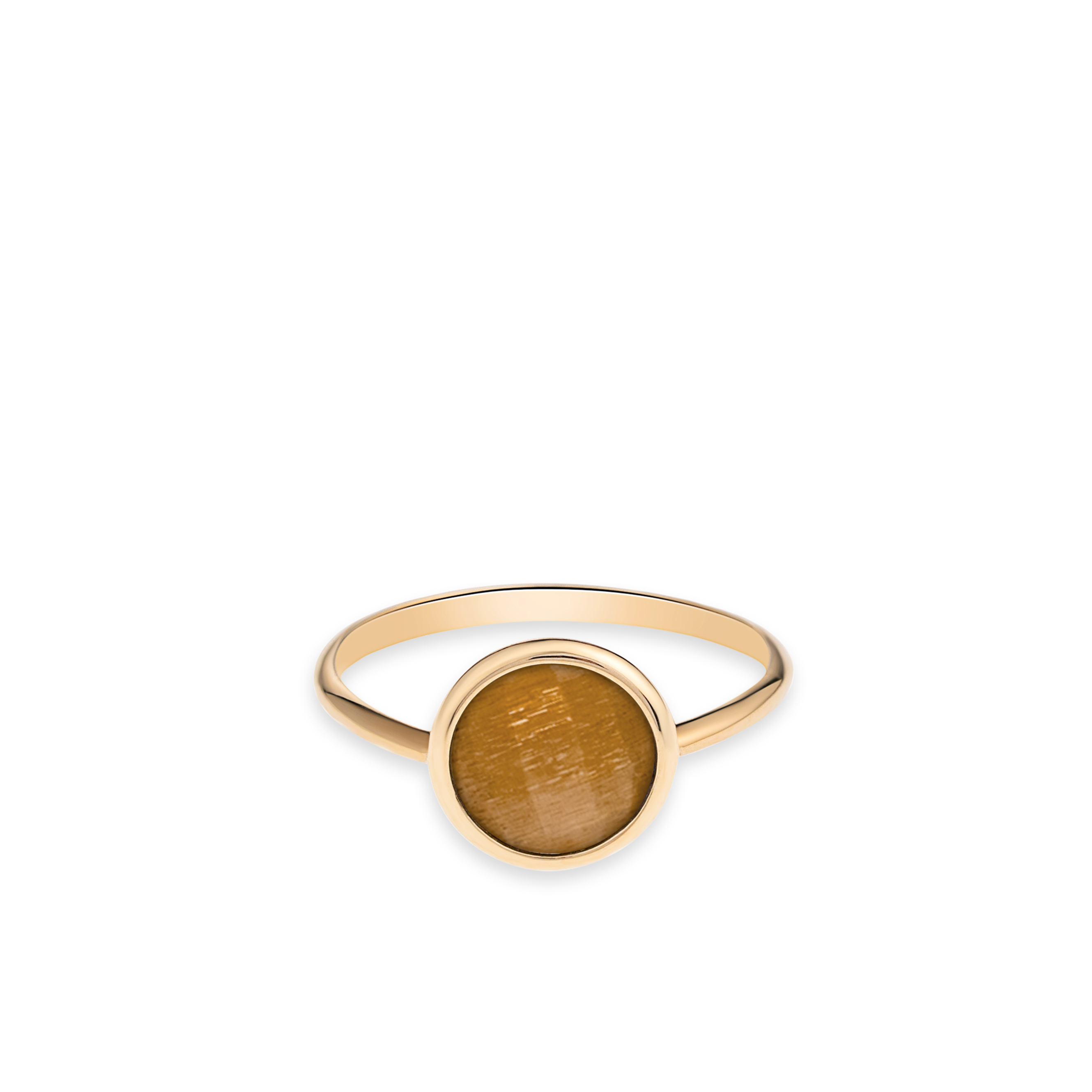 Gouden ring met zonnesteen