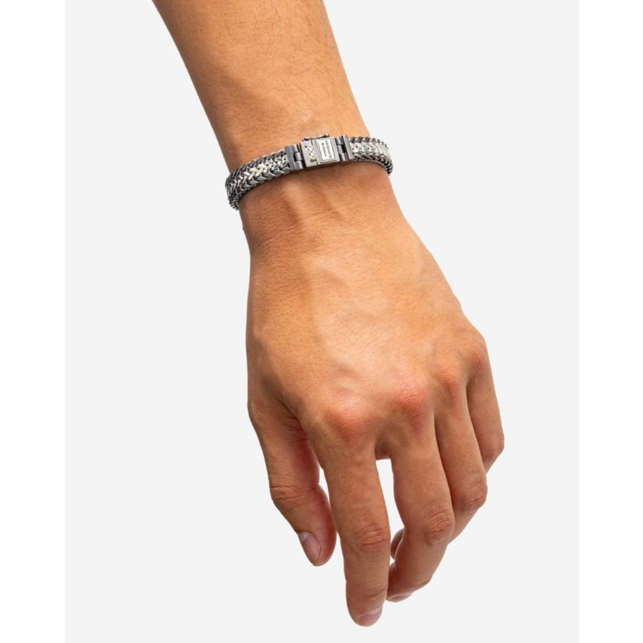 Julius Bracelet Black Rhodium Duotone Silver