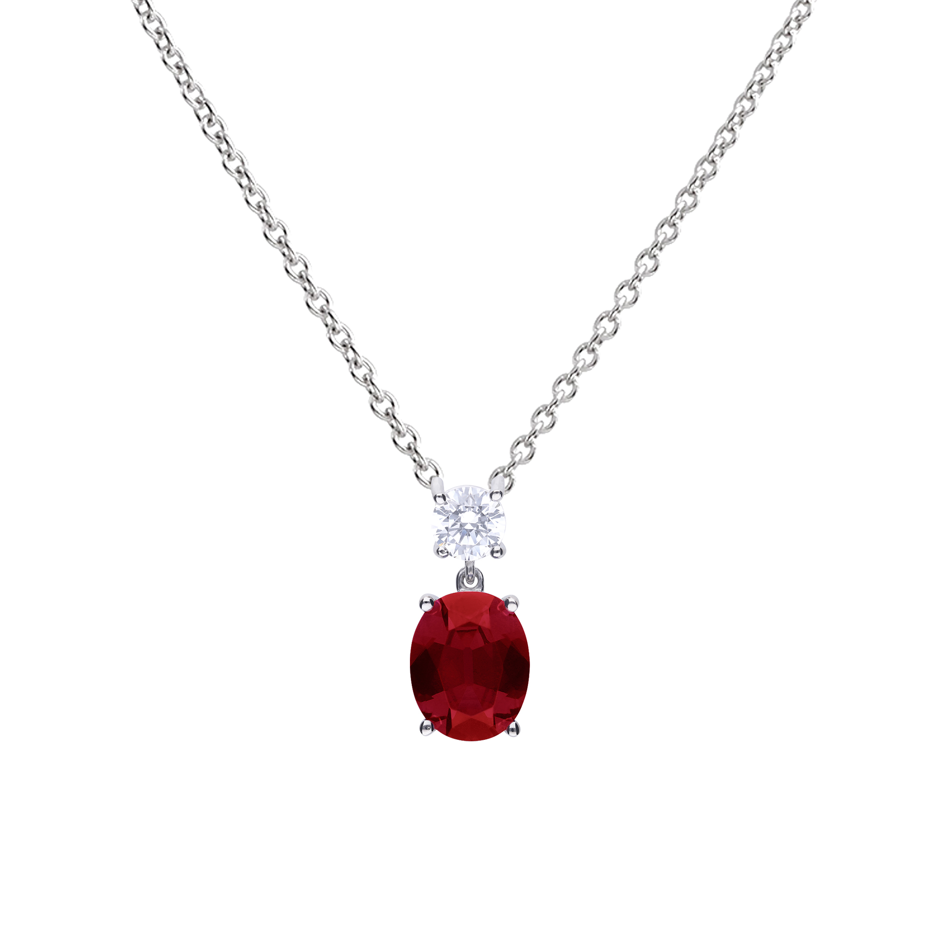 diese Halskette aus 925/- Silber mit rotem und weißen Zirkonia Steinen besticht durch ihr elegantes und zeitloses Design und ist das perfekte Accessoire für besondere Anlässe. Die Länge der Kette ist variabel zwischen 40, 42, 45 cm. Tragen Sie diese Halskette zu einem schicken Abendkleid oder einem eleganten Outfit, um Ihren Look stilvoll abzurunden. Ein Muss für jeden Schmuckliebhaber.
