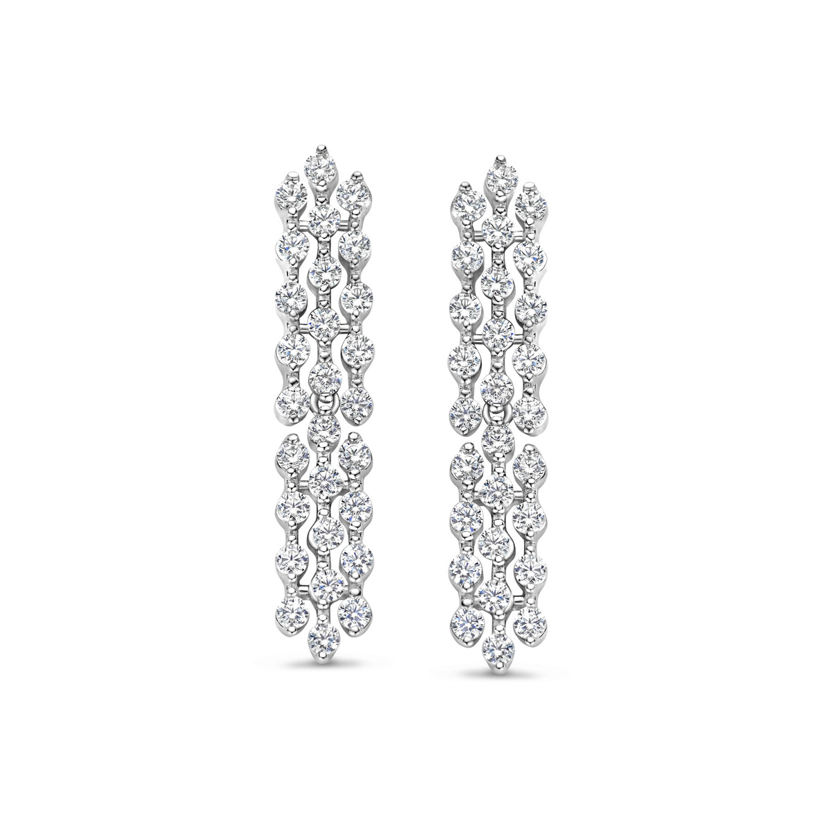 Oorringen in zilver  met zirconia van het merk Naiomy