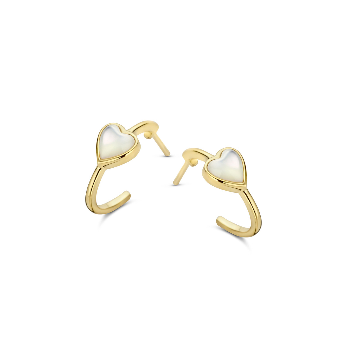 Oorbellen in zilver verguld