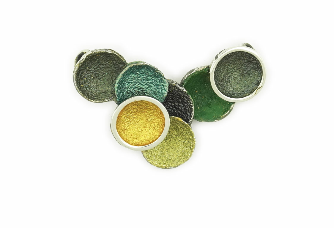 Arior Barcelona - Zilveren hanger, Singular green Medium Pendant, 40x30mm - 1173682XPU