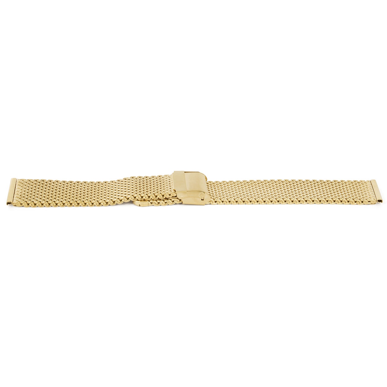 Horlogeband edelstaal milanees met klepsluiting.
Kleur band: 
Band dikte: 2.8mm
Band lengte: &#177;175 mm incl. klep
Band breedte: 18x18mm
Gesp: Edelstalen klepsluiting 
Bekleding binnenband: NVT
Gestikt: NVT
Pushpin: Exclusief
NFC: Exclusief
EAN: