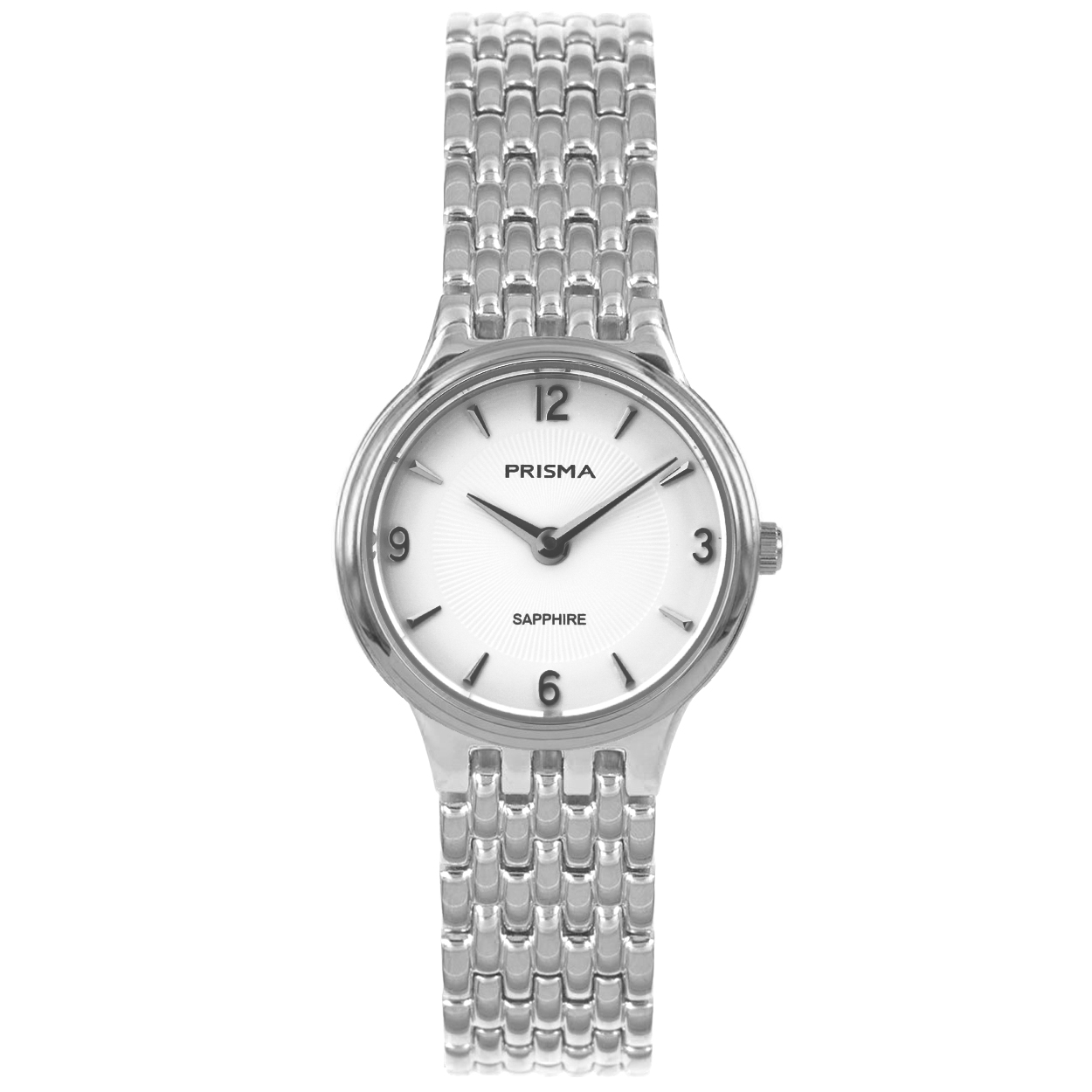 Prisma horloge P1415 dames edelstaal saffierglas 5 ATM zilverkleur 5ATM

Algemeen
Geslacht: dames
Model: P.1416

Voordelen
- band edelstaal zilverkleurig
- wijzerplaat wit met cijfers zilverkleurig
- glas is zeer krasvast
- compacte sluiting met extra draagcomfort
- spat waterdicht: handenwassen, regen
- quartz
- maat kast 23mm (breedte) 6,6 mm (dikte)

