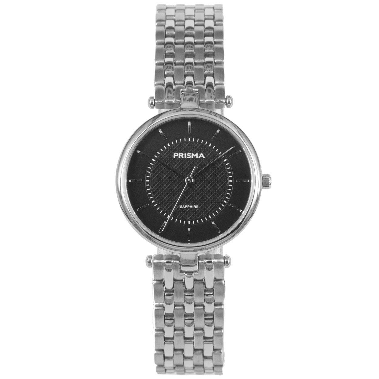 Prisma dames P.1678 horloge titanium saffierglas 5 ATM 		
		
Algemeen		
Geslacht: dames		
Model: P.1678		
		
Voordelen		
- band titanium zilver		
- wijzerplaat zwart met zilvere streepjes		
- geschikt voor mensen met een allergie		
- draagcomfort door licht gewicht		
- glas is zeer krasvast		
- handige onzichtbare klep sluiting		
- designed in the Netherlands		
		
Product achtergrond		
Prisma introduceert Purify. Een fraaie, minimalistische damescollectie. Puur, degelijk en evenwichtig in elk detail. Purify gaat om balans en constant verlangen naar vrijheid en activiteit. Dit horloge geeft een dame het stijlvolle, maar toch ook het comfortabele gevoel.