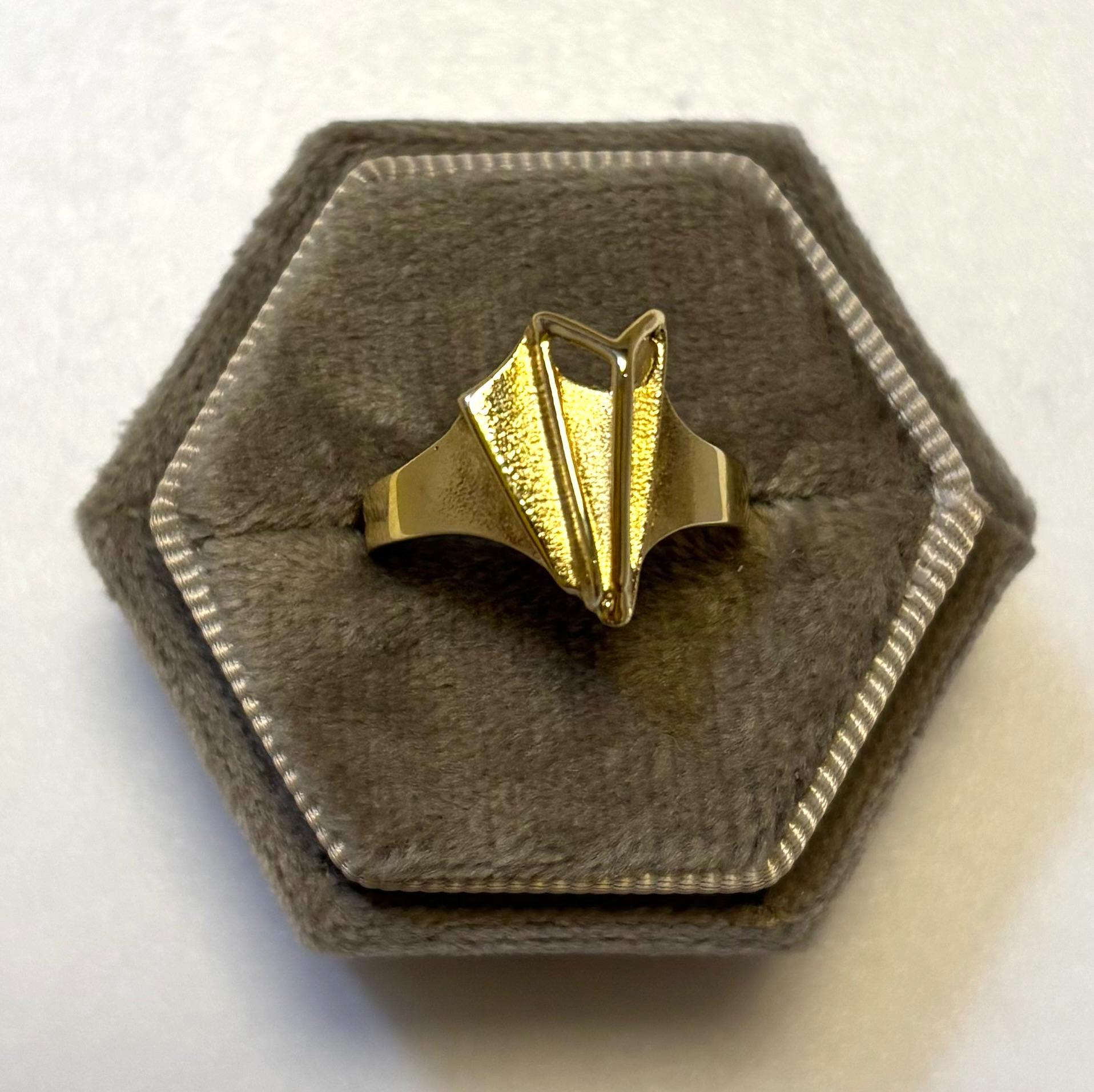 Gouden ring maat 17.25