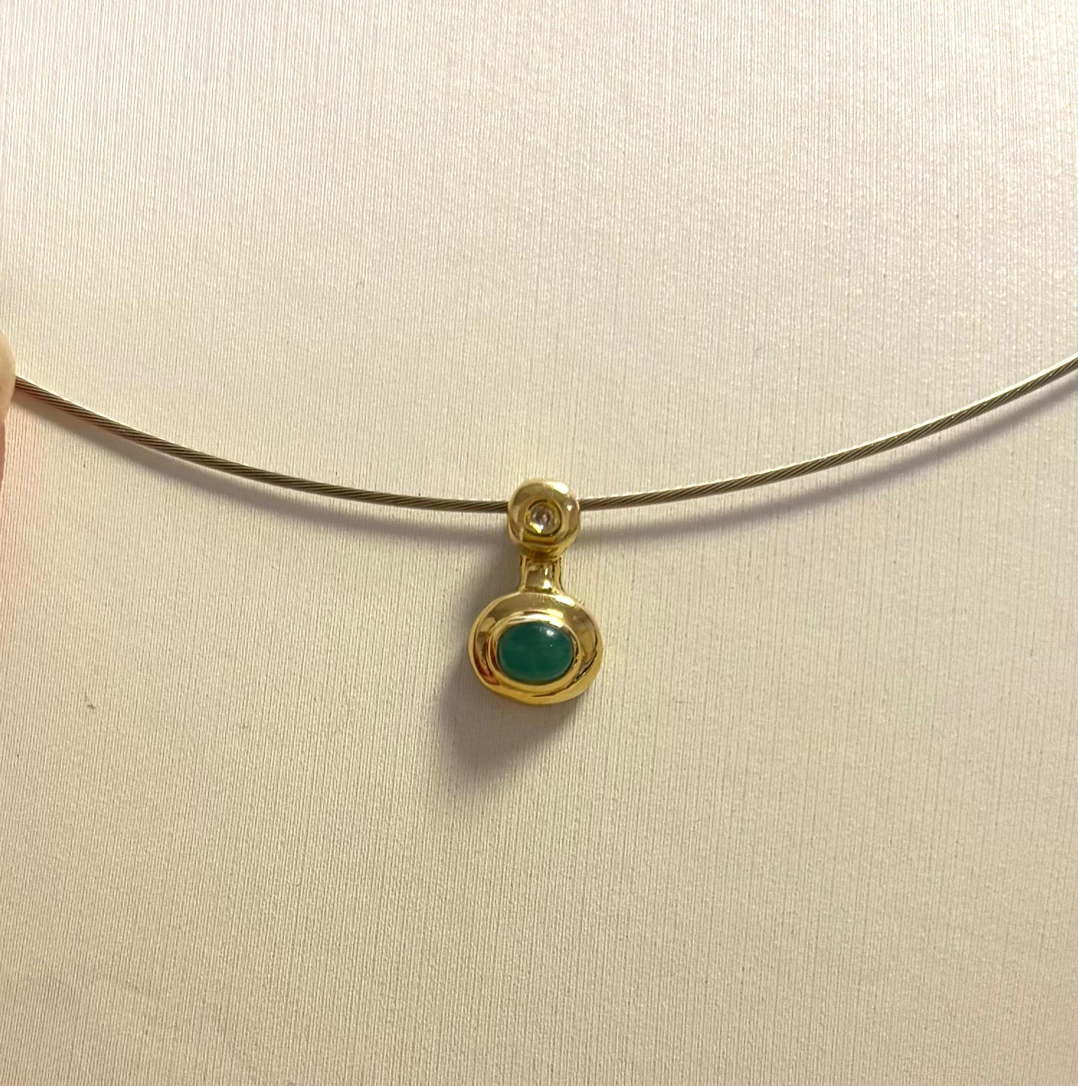 Goud collier met hanger