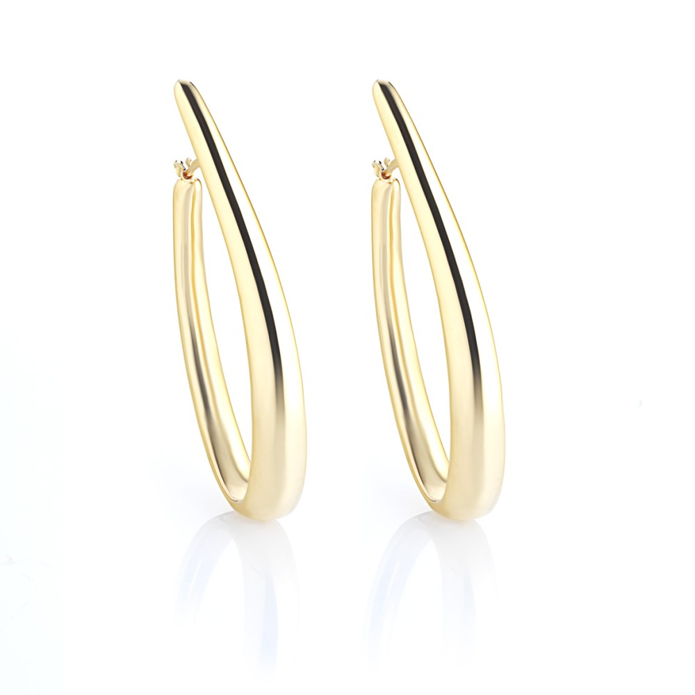 Oorringen  van het merk Marcello Pane in zilver verguld 