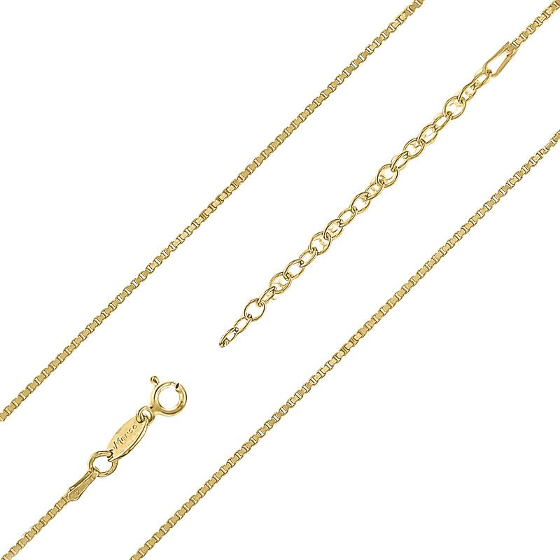 MY iMenso necklace "Venitiana 0,8mm" (925/1Mgold-ptd) 42+5cm
