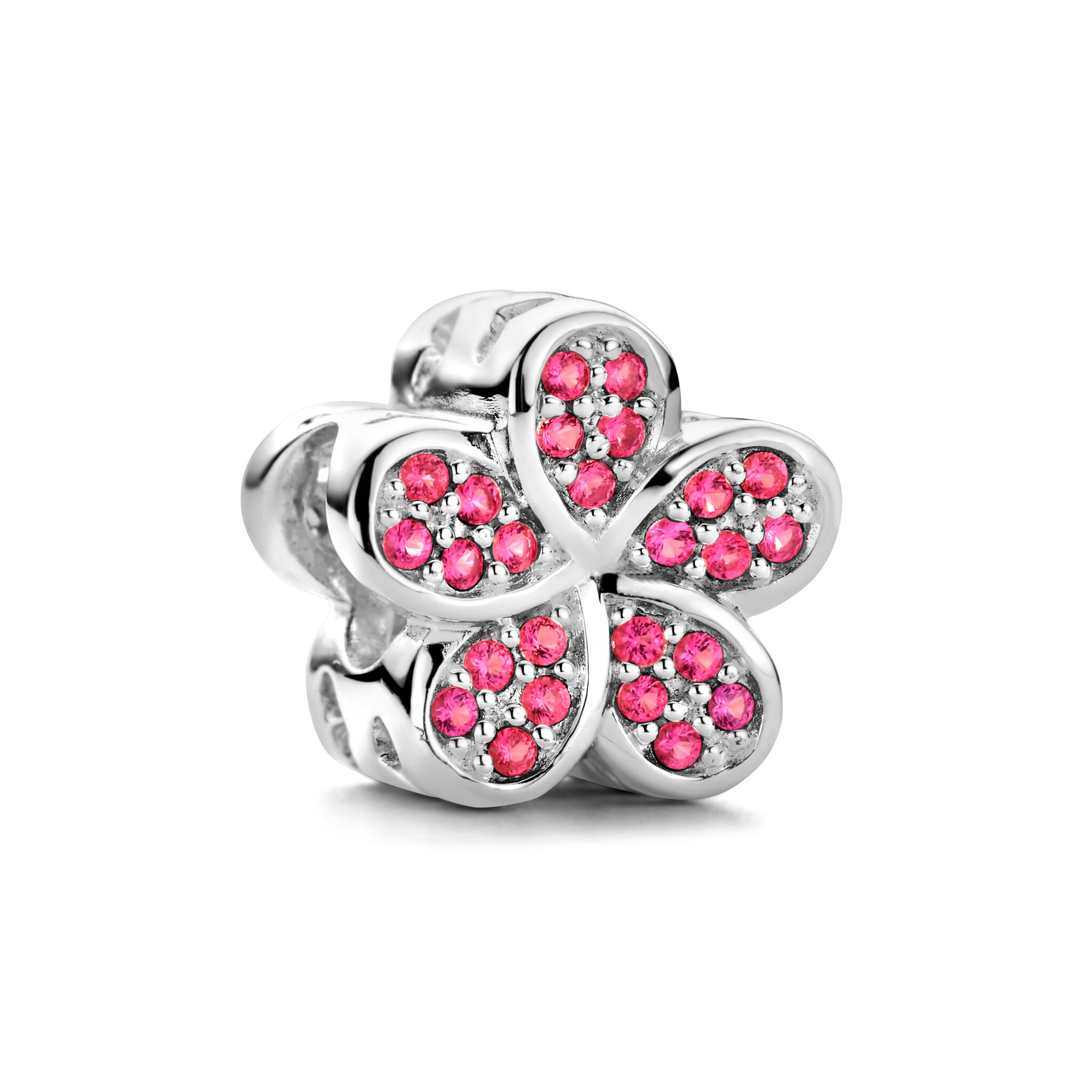 Rosa di Luca 664.012 Bedel Bloem met Roze Zirkonia