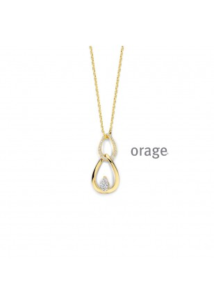 Ketting in zilver verguld van Orage 