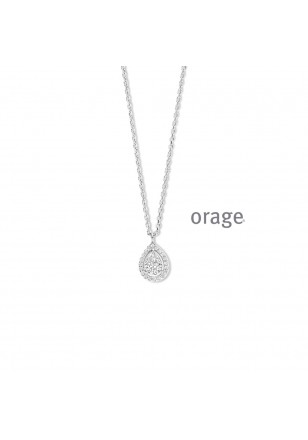 Ketting met hangertje in zilver van Orage 