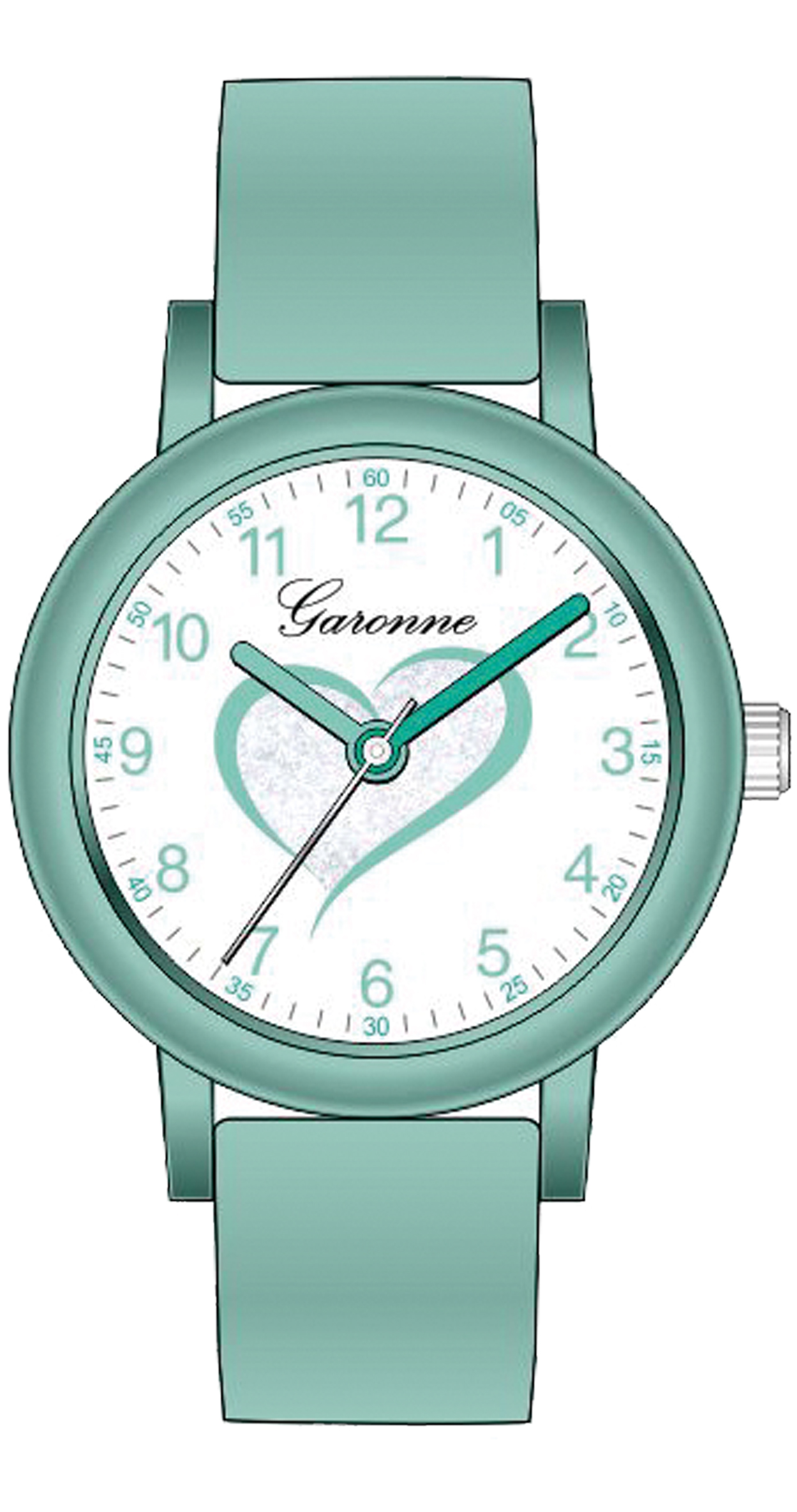 Dit is een horloge van het merk Garonne gemaakt voor meisjes.
De specificaties zijn als volgt:
Kastmaat: 27 mm
Bandlengte: 180
Bandbreedte: 12
Waterdichtheid: 3 ATM / 30 Meter / 100 Feet