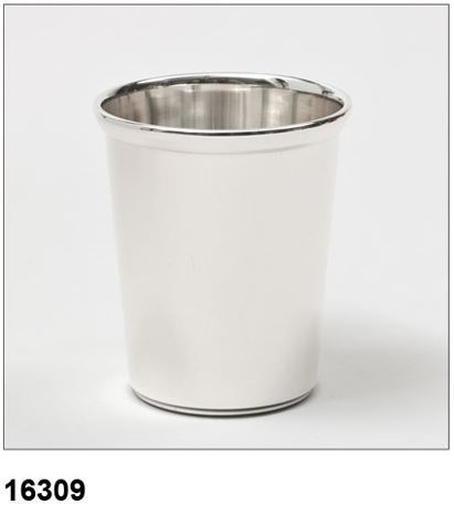 VERZILVERDE KINDERBEKER RECHT GLAD