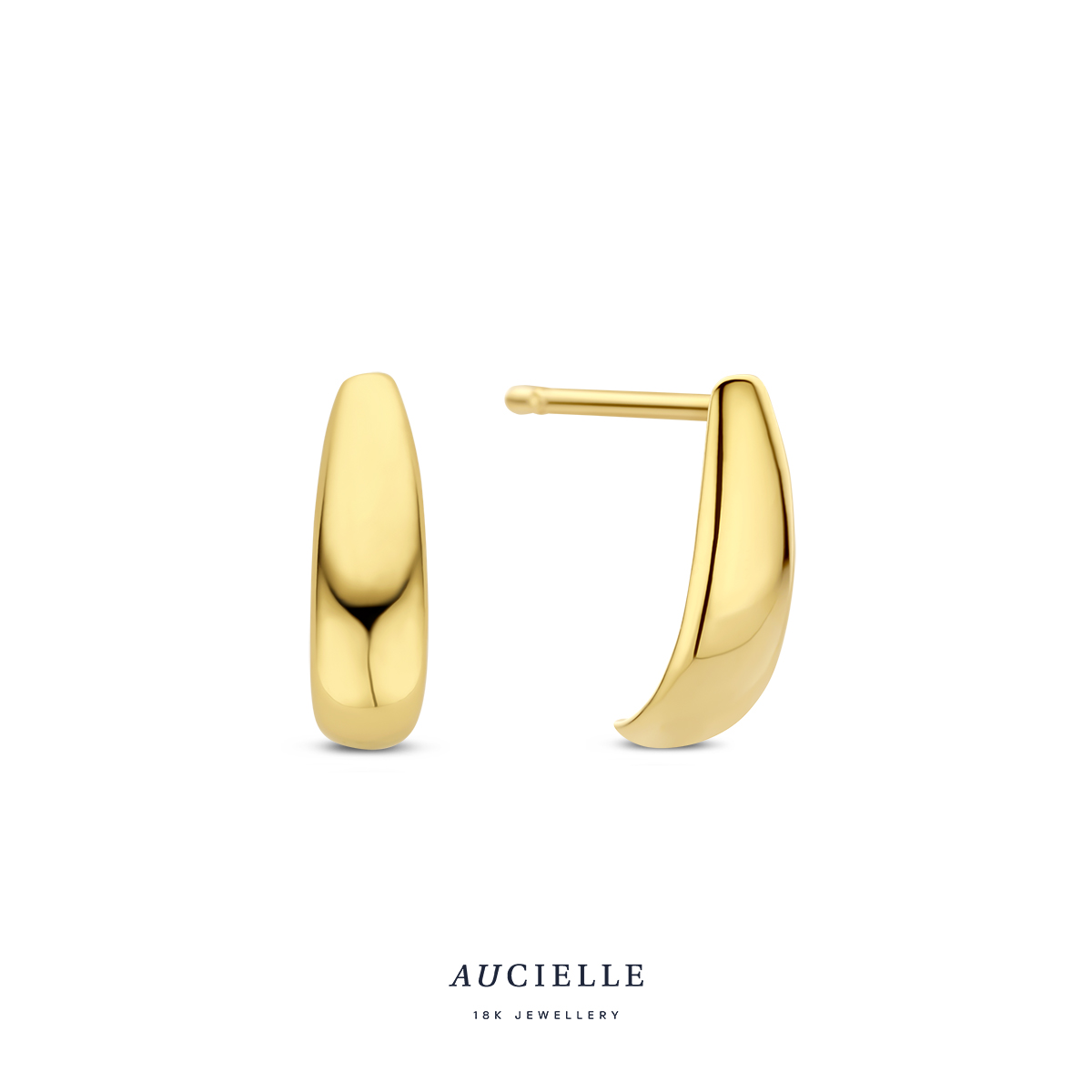 AuCielle Oorstekers goud 18k
